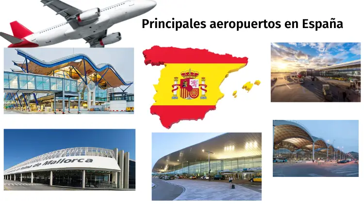 Principales aeropuertos en España