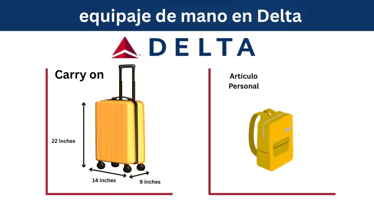 delta equipaje de mano