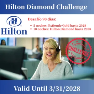 Hilton Diamond Challenge Accede al estatus Diamond en 90 días con solo 10 noches-1