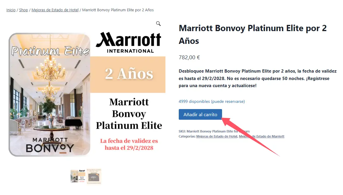 Obtención directa del estatus Marriott Platinum a través de viphotelflights-3
