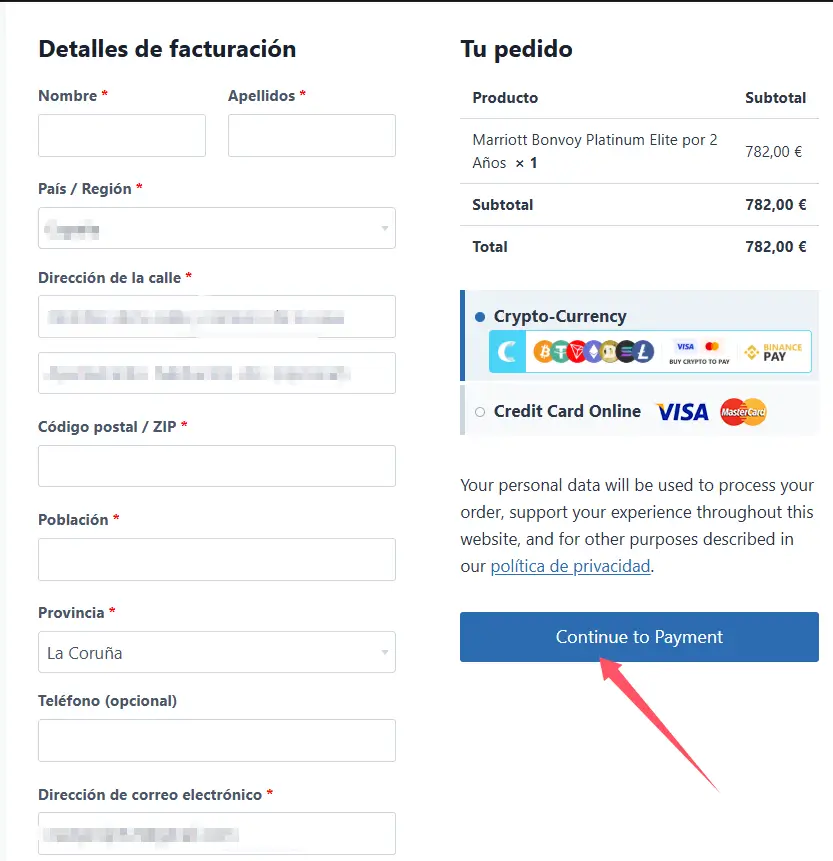 Obtención directa del estatus Marriott Platinum a través de viphotelflights-5